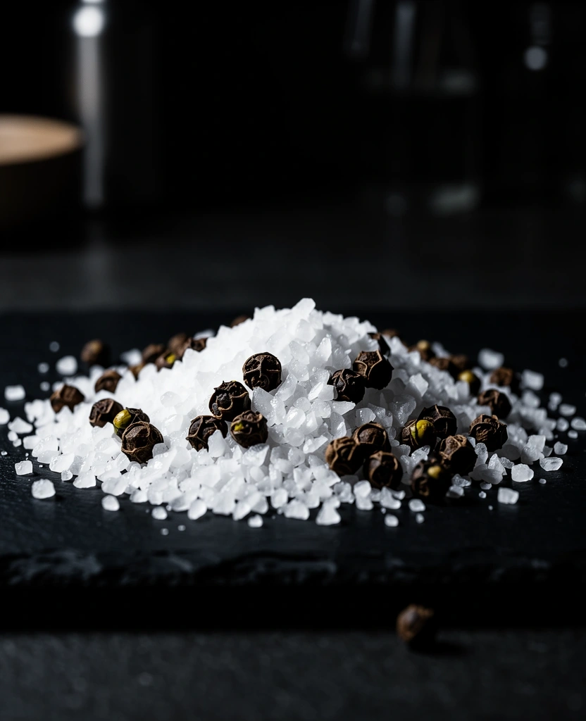 Salz und Pfeffer Makro